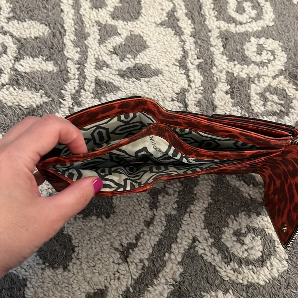 Rebecca Minkoff wallet, red leopard, pre-loved! - Picture 4 of 8